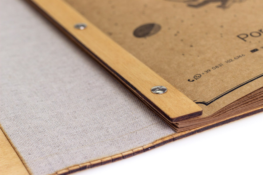 e-Commerce Menu di Legno inciso a Laser DLM Comunicazione