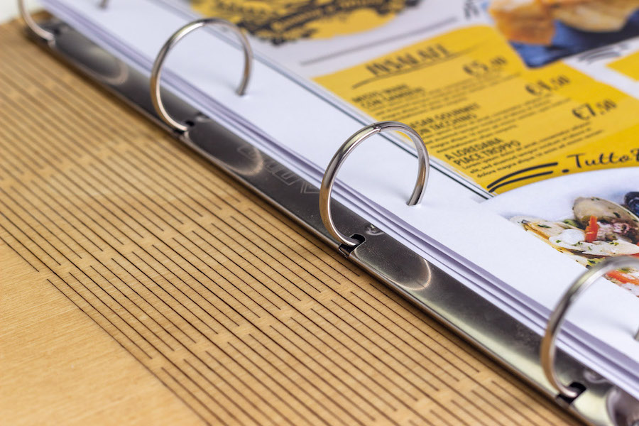 e-Commerce Menu di Legno inciso a Laser DLM Comunicazione